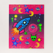 Puzles Spaceships Aliens Astronauts Legpuzzel (Verticaal)