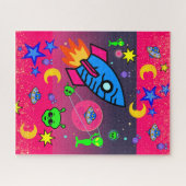 Puzles Spaceships Aliens Astronauts Legpuzzel (Horizontaal)