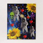 Puzles Spaceships Aliens Astronauts Legpuzzel (Verticaal)