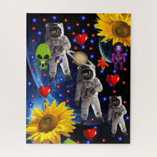 Puzles Spaceships Aliens Astronauts Legpuzzel