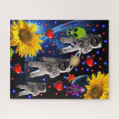 Puzles Spaceships Aliens Astronauts Legpuzzel (Horizontaal)