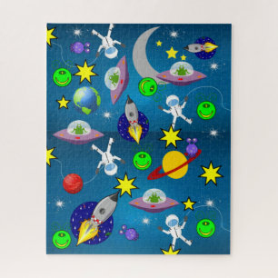 Puzles Spaceships Aliens Astronauts Legpuzzel