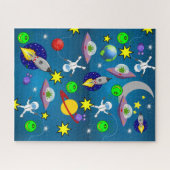 Puzles Spaceships Aliens Astronauts Legpuzzel (Horizontaal)