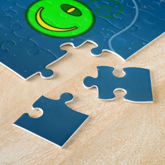 Puzles Spaceships Aliens Astronauts Legpuzzel (Zijkant)