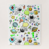 Puzles Spaceships Aliens Astronauts Legpuzzel (Verticaal)