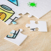 Puzles Spaceships Aliens Astronauts Legpuzzel (Zijkant)