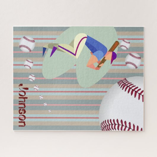 Puzles Stripe Baseball Legpuzzel (Horizontaal)