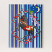 Puzles Stripe Horse Fairy Frog Legpuzzel (Verticaal)
