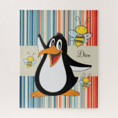 Puzles Stripe Penguin Bumblebee Legpuzzel (Verticaal)
