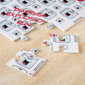 Puzles Toilet Paper Diarree Explosion Run Legpuzzel (Zijkant)