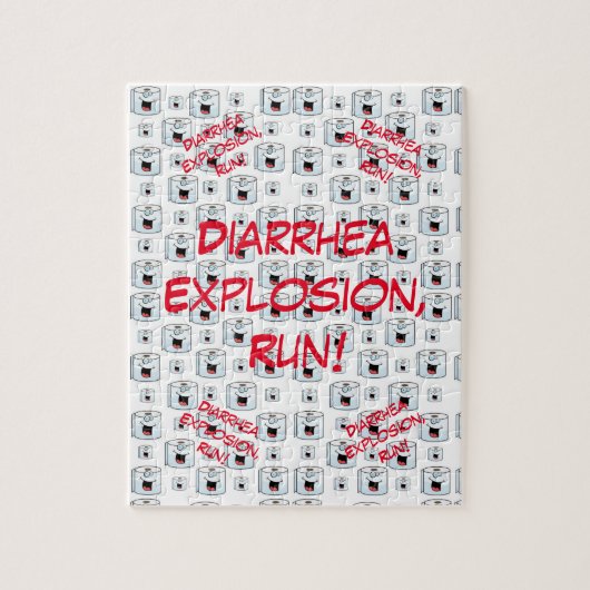 Puzles Toilet Paper Diarree Explosion Run Legpuzzel (Verticaal)
