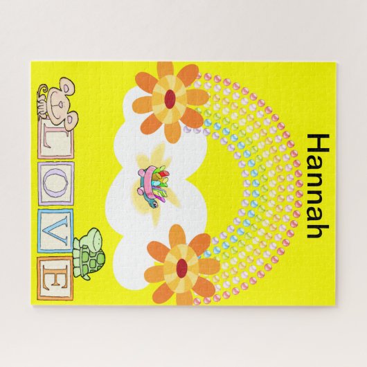 Puzles Turtle Love Rainbow Sun Clouds Legpuzzel (Horizontaal)