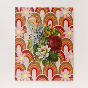 Puzles Victoriaans Floral Angel Legpuzzel