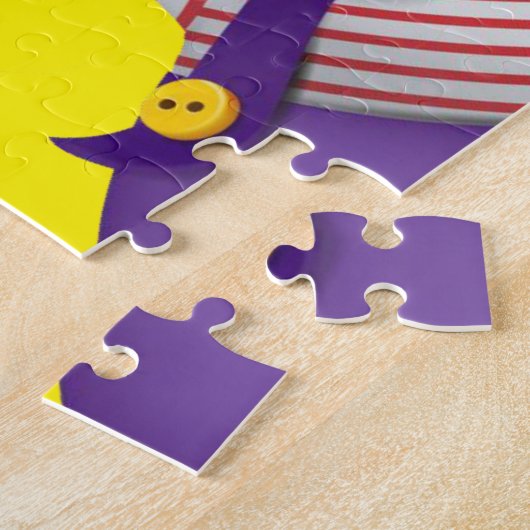 Puzles Yellow Clown Legpuzzel (Zijkant)