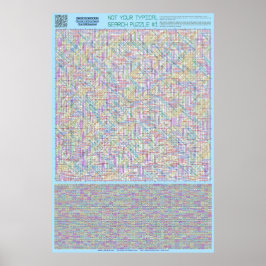 PUZZEL #1: Wiskunden Vergelijkingen - Standaard op Poster