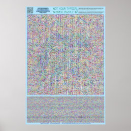PUZZEL #2: Namen - Chaotisch opgelost Poster