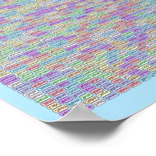 PUZZEL #2: Namen - Diabolisch opgelost Poster (Hoek)