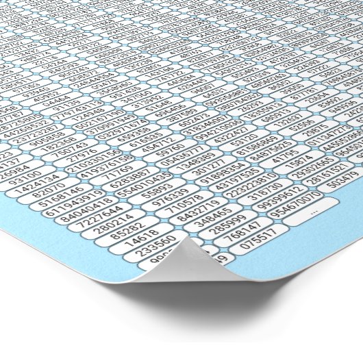 PUZZEL #3: Pi Day - Chaotisch Poster (Hoek)