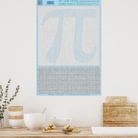 PUZZEL #3: Pi Day - Standaard Poster (Keuken)