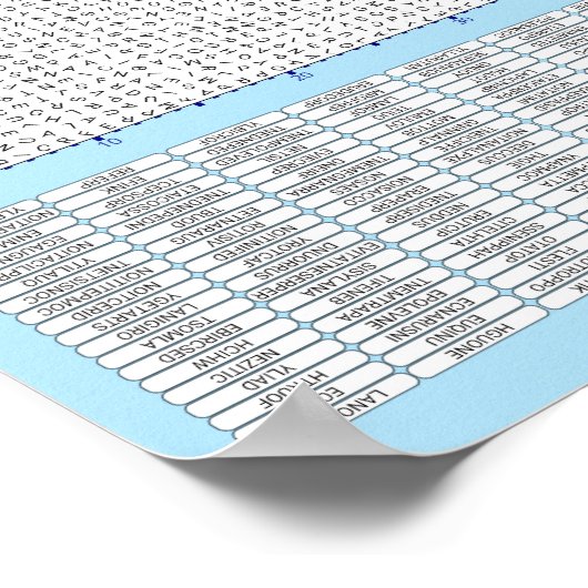 PUZZEL #4: Verkeerd gespeld - duivels Poster (Hoek)