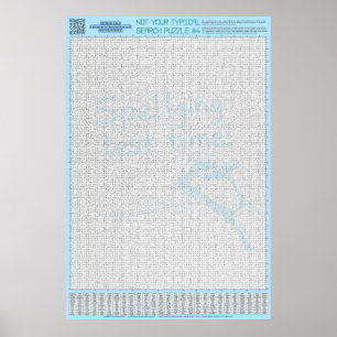 PUZZEL #4: Verkeerd gespeld - duivels Poster