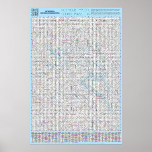 PUZZEL #4: Verkeerd gespeld - Standaard opgelost Poster (Voorkant)