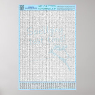 PUZZEL #4: Verkeerd gespeld - Standaard Poster