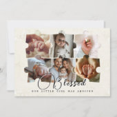 Puzzel 6 Baby Fotocollage Geboorteaankondigingen Aankondiging (Voorkant)