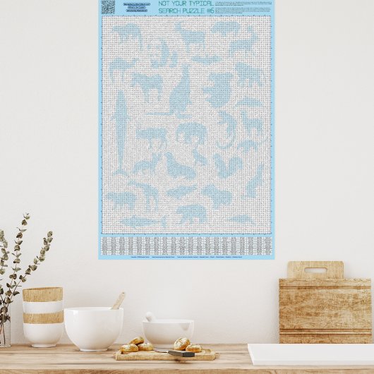 PUZZEL #6: Dierengroepen - Diabolisch Poster (Keuken)