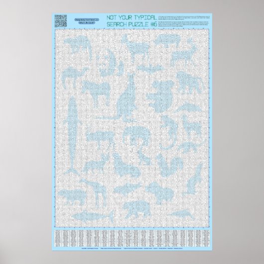 PUZZEL #6: Dierengroepen - Standaard Poster (Voorkant)