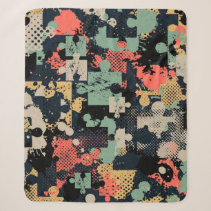 Puzzel Abstract: Creative Naadloos. Sherpa Deken