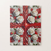 Puzzel abstract Engels Rozen Ontwerp Legpuzzel (Verticaal)