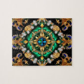 Puzzel abstract modern design Braziliaanse kleuren (Horizontaal)