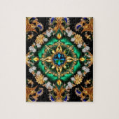 Puzzel abstract modern design Braziliaanse kleuren Legpuzzel (Verticaal)