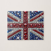 Puzzel abstract modern design Britse kleuren Legpuzzel (Horizontaal)