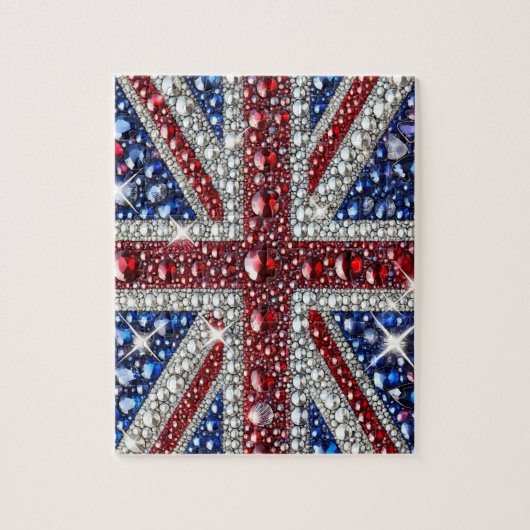 Puzzel abstract modern design Britse kleuren Legpuzzel (Verticaal)