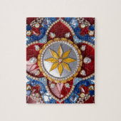 Puzzel abstract modern design Colombiaanse kleuren (Verticaal)