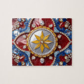 Puzzel abstract modern design Colombiaanse kleuren Legpuzzel (Horizontaal)