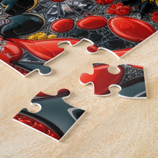 Puzzel abstract Modern Design Duitsland Kleuren Legpuzzel (Zijkant)