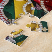 Puzzel abstract Modern Design Los Angeles Kleuren Legpuzzel (Zijkant)