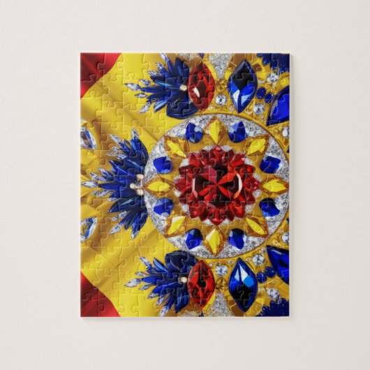 Puzzel abstract Modern Design Roemenië Kleuren (Verticaal)