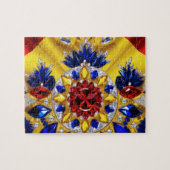 Puzzel abstract Modern Design Roemenië Kleuren Legpuzzel (Horizontaal)