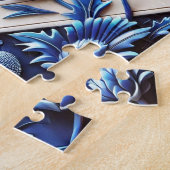 Puzzel abstract modern design Schotse distels (Zijkant)