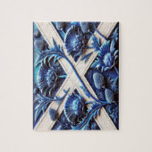 Puzzel abstract modern design Schotse distels Legpuzzel (Verticaal)