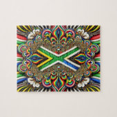 Puzzel abstract modern design Zuid-Afrikaanse kleu Legpuzzel (Horizontaal)