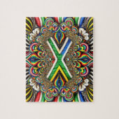 Puzzel abstract modern design Zuid-Afrikaanse kleu Legpuzzel (Verticaal)