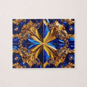 Puzzel abstract Modern Design Zweden Kleuren Legpuzzel