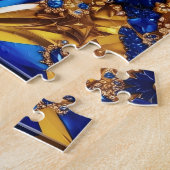 Puzzel abstract Modern Design Zweden Kleuren Legpuzzel (Zijkant)