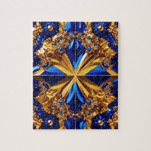 Puzzel abstract Modern Design Zweden Kleuren Legpuzzel (Verticaal)