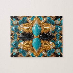 Puzzel abstract modern ontwerp Bahama kleuren